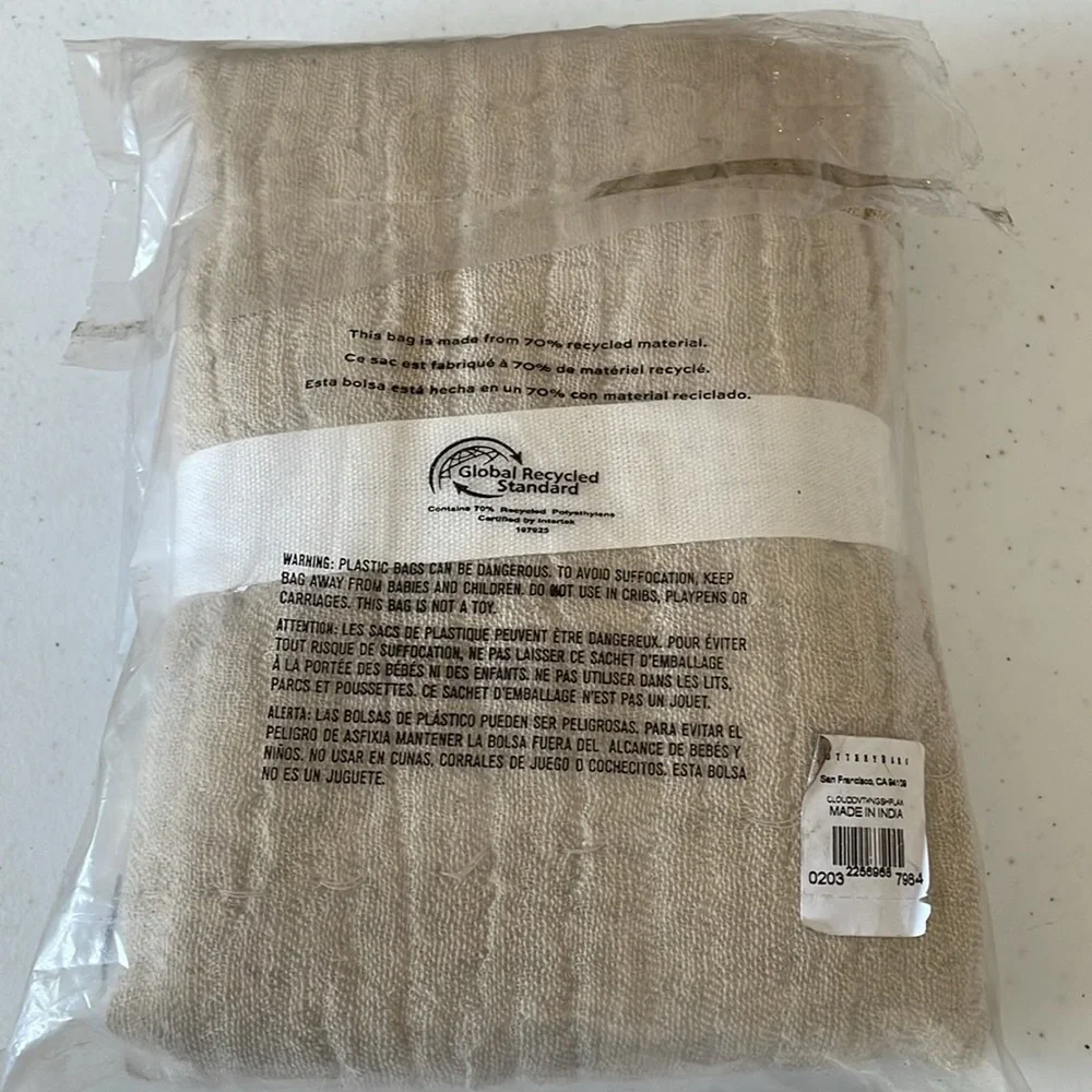 Pottery Barn Cloud King Sham in Flax